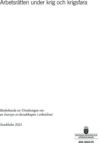 Omslaget till SOU 2023:79