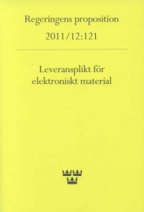 Prop. 2011/12:121 Leveransplikt för elektroniskt material